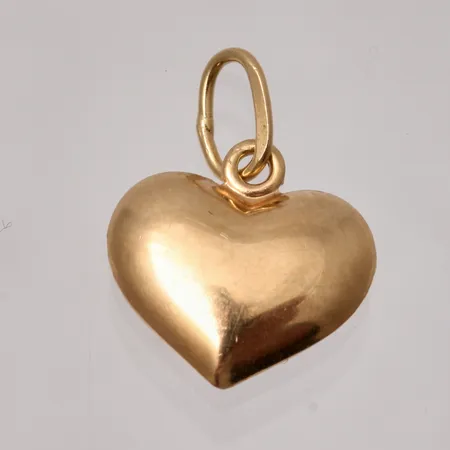 Hänge hjärta mått 10,1x13,8mm, 18K, 0,38g.