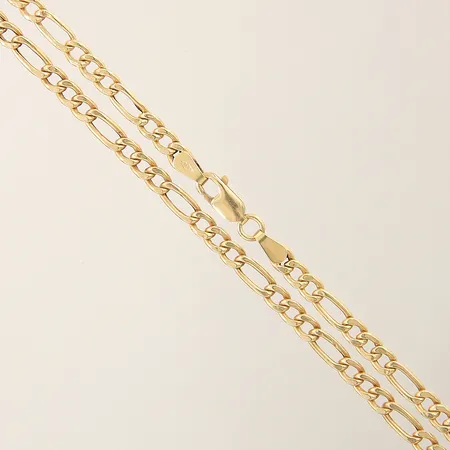 Kedja Figaro längd 53,5cm bredd 3,6mm 18K Vikt: 7,8 g
