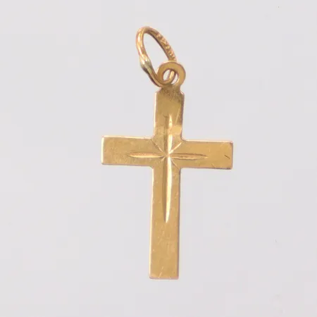 Hänge kors längd 2cm, bredd 9,5mm, 18K Vikt: 0,1 g