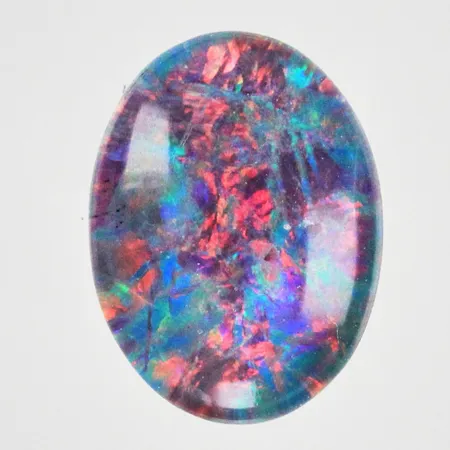 Lös opaltriplett Ø ca 6 x 8mm oval