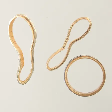 3st ringar defekta 18K Vikt: 8 g
