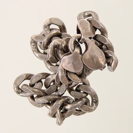 Armband Pansar lås defekt silver 925/1000 Vikt: 31,4 g