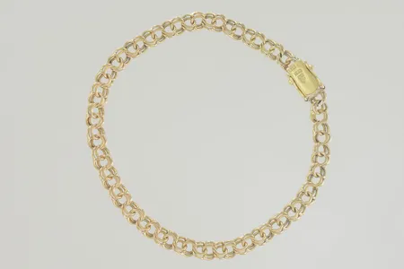 Armband bismark längd 20 cm bredd 5 mm, 18K Vikt: 9,5 g