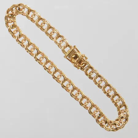Armband Bismarck längd: 19cm, bredd: 6,1mm, GHA, 18K Vikt: 12,9 g