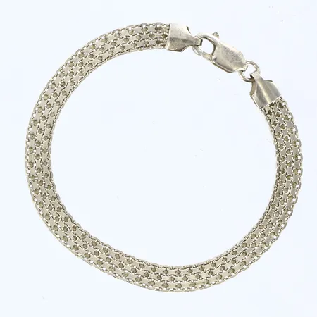 Armband X-länk längd 18,5cm, bredd 6mm, 925/1000 silver Vikt: 6,6 g