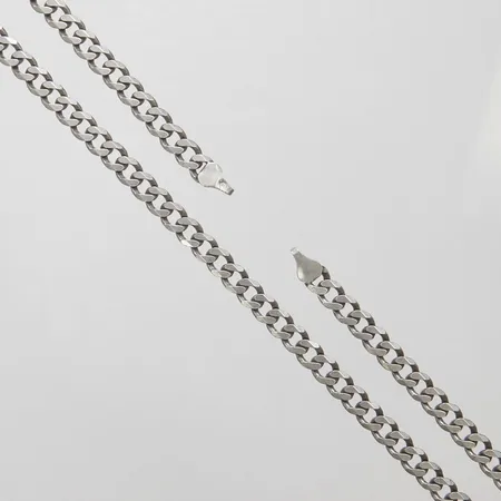 Kedja Pansar längd ca 49,5cm, bredd 6mm, saknar lås, 925/1000 silver Vikt: 24,8 g