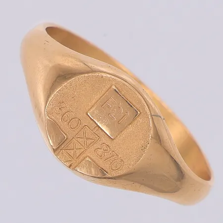 Klackring F21 stl:23¾, 18K Vikt: 8,9 g