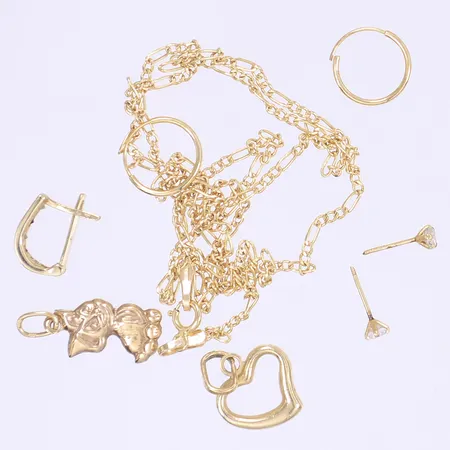 Diverse defekt guld 14K Vikt: 2,6 g