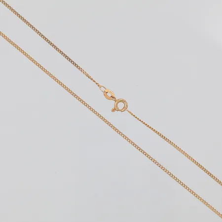 Kedja, Pansar, 45cm, bredd 1,3mm, importstämpel, 18K Vikt: 2,9 g