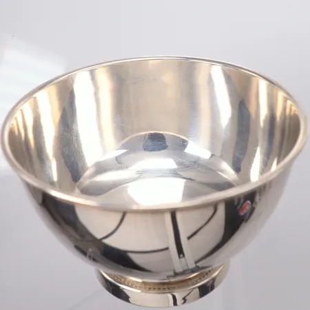 Silverskål, Löfman, silver 800/1000 Ø13cm, höjd 8cm Vikt: 167,9 g