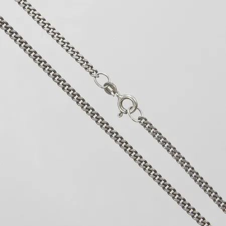 Kedja Pansar längd: 40,7cm, bredd: 2,5mm, silver 835/1000 Vikt: 6,1 g