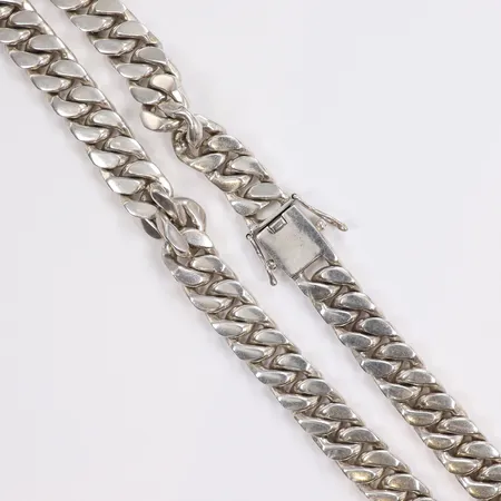 Halskedja Pansar, längd 51cm, bredd 10mm, 925/1000 silver Vikt: 108,1 g