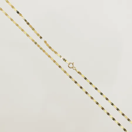 Kedja Marina längd 50,5cm bredd 1,4mm defekt 18K Vikt: 2 g