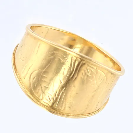 Ring mönster stl:18½ bredd 3,5-13,5mm, 18K Vikt: 4,4 g