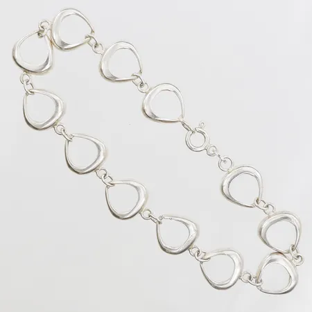 Armband längd 19cm, bredd 11mm, silver 925/1000 Vikt: 6,6 g