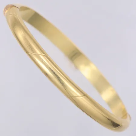 Armband stelt öppningsbart ovalt längd 63mm bredd 55mm, 14K Vikt: 14,2 g