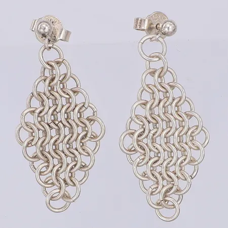 Örhängen länkade längd 36mm bredd 16mm, silver 925/1000 Vikt: 5,1 g
