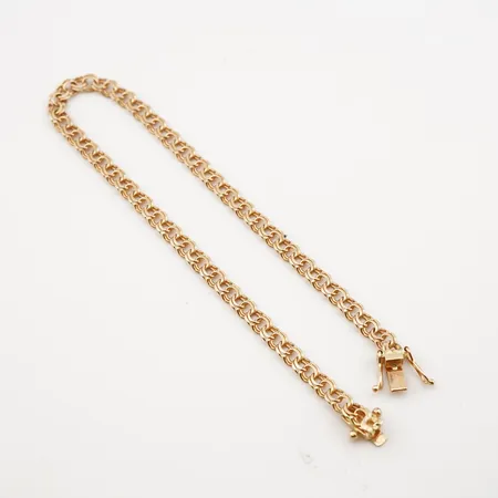 Armband, bismarck, 18cm, bredd 4mm, 18k, fint skick Vikt: 4,5 g