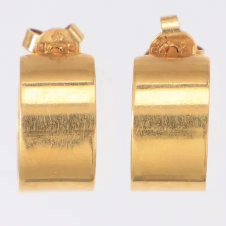 Örhängen, Ø14,2mm, bredd 7,8mm, 18K Vikt: 7,9 g