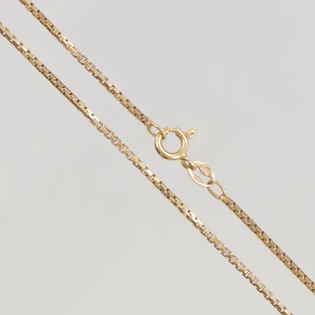 Kedja 38cm bredd:1,5mm 18K 6,2g.