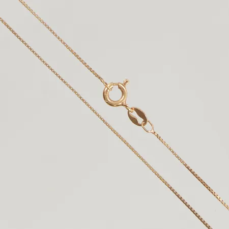 Kedja 42cm bredd:0,7mm 14K 1,6g.