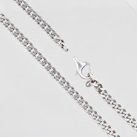 Kedja Pansar längd 50cm bredd 4,2mm trasigt lås silver 925/1000 Vikt: 21,9 g