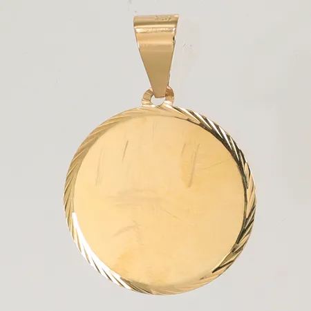 Hänge, 30x20mm inklusive hängöglan, repig 18K Vikt: 1,8 g