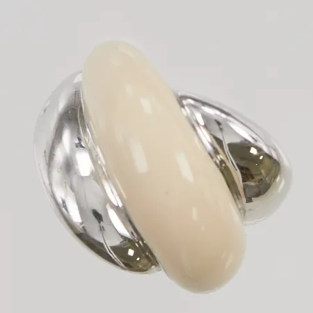 Ring Damiani "Gomitolo" stl:17¼, diamant ca 0,01ct, emalj, Made in Italy, box, 925/1000 Silver 15,1g. 