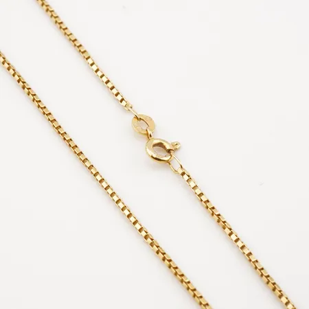 Halskedja, venezia, 46cm, bredd 2mm, 18k Vikt: 5,4 g