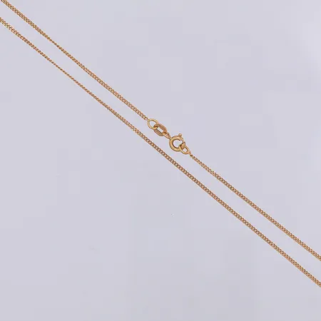 Kedja Pansar längd 36,5cm bredd 1,2mm Svedbom & Co AB, något ojämn, 18K Vikt: 2,3 g