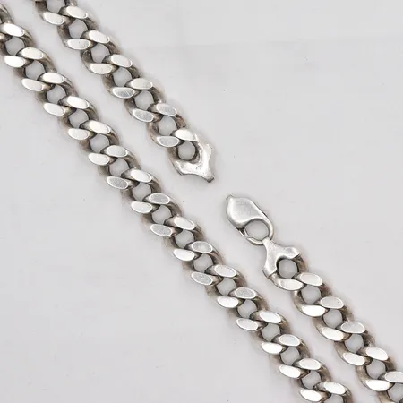 Kedja Pansar längd 65cm bredd 12,2mm trasigt lås silver 925/1000 Vikt: 190,3 g