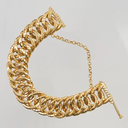 Armband ihåligt ca20cm, bredd:23,6mm 21K 61,9g.