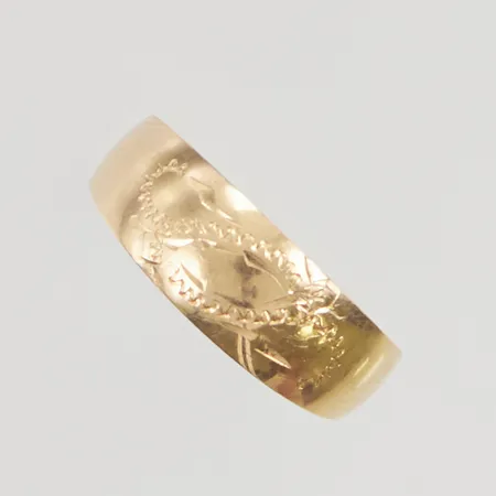 Ring stl:17 bredd:2,7-6,3 mm 18K 1,3g.