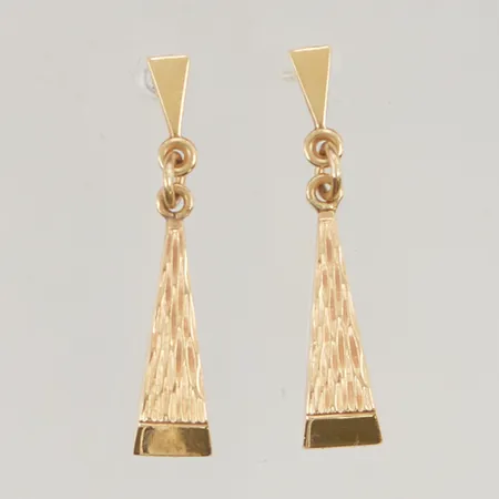 Örhängen 27mm låsstopp saknas, 18K 1,4g.