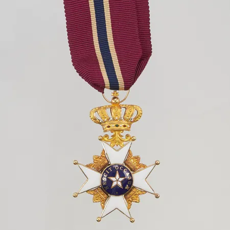 Medalj Nordstjärneorden 38x57mm18K 15,1g.
