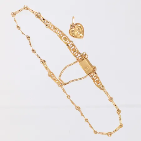 Armband hänge, skadat, bucklor, 18K  Vikt: 4,5 g