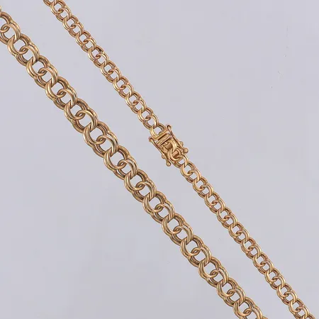Collier Bismarck doserad längd 46,5cm bredd 3,4-7mm Svedbom & Co AB, 18K Vikt: 15,8 g