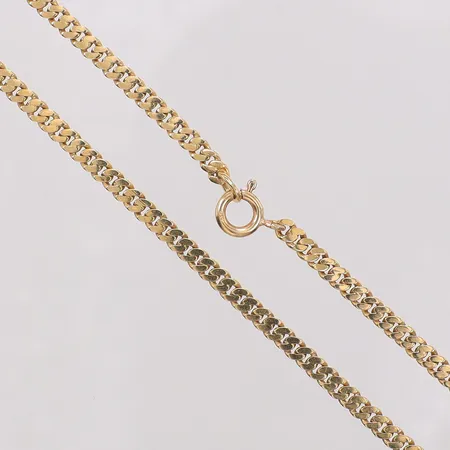 Kedja pansar längd 42,5cm, bredd 3,2mm, Hertz Aktiebolaget Bernhard, 18K Vikt: 14,1 g