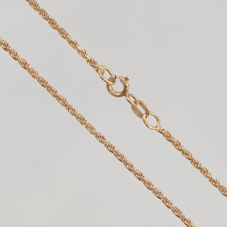 Kedja 38cm bredd:1,5 mm 18K 5,0g.