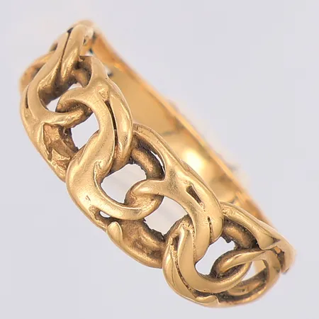 Ring Bismarck stl:18 bredd 6,7mm Sävsjö Guldsmeds AB, 18K Vikt: 2,9 g