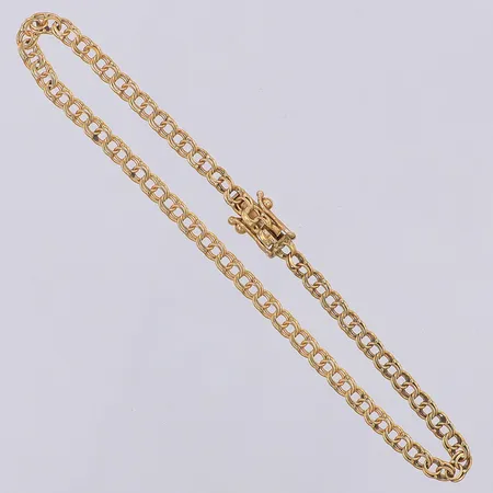 Armband Bismarck längd 19cm bredd 3,2mm NSE Guldvaru AB 1991, 18K Vikt: 4 g