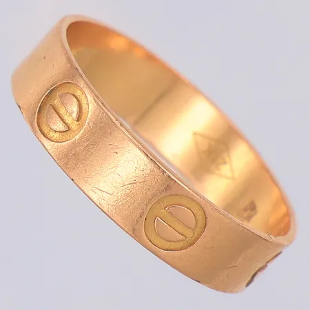 Ring mönstrad stl:18¾, repor, OBS! Ej märkesdesign, 21K Vikt: 3,5 g