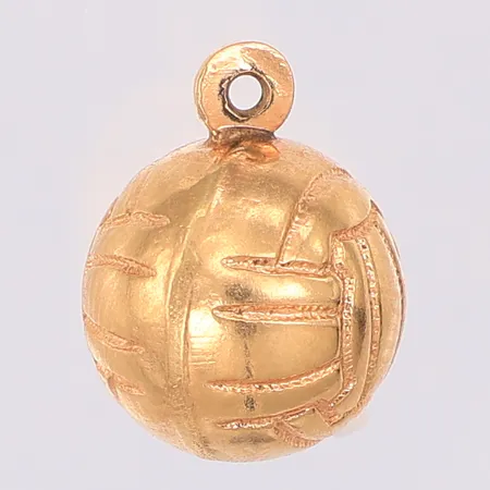 Hänge boll ca Ø10mm, saknar ögla, kattfot 18K Vikt: 1 g
