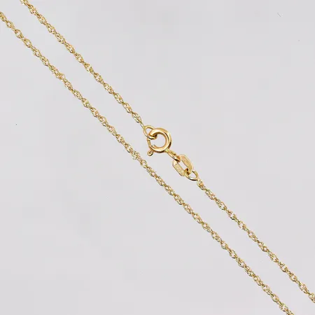 Kedja Singapore längd 45,5cm bredd 1,2mm GHA 18K Vikt: 1,9 g