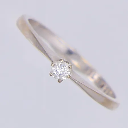 Ring vitguld diamant ca 0,07ct stl:16½ Guldfynd 1979, 18K Vikt: 1,7 g