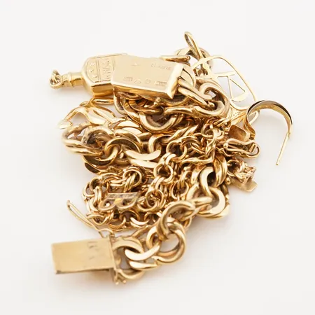 Diverse guld, 18k Vikt: 52 g