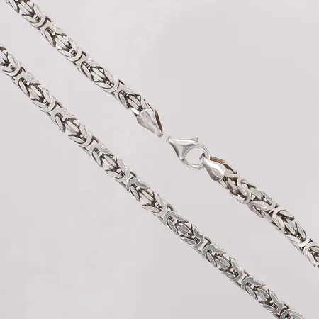 Kedja Kejsar längd ca 50cm, bredd 4,5mm, saknar bindögla. 925/1000 silver Vikt: 46,3 g
