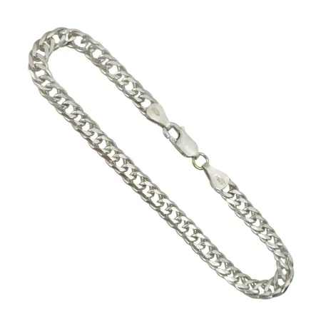 Armband Pansar Guldfynd silver 925/1000, längd 19 cm, bredd 5 mm, Guldfynd/GHA Vikt: 8,2 g