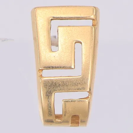 Udda örhänge meandermönster 15mm, saknar snurrebuss, 14K Vikt: 1,3 g