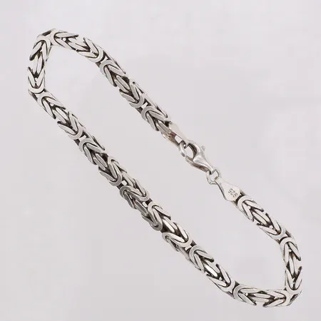 Armband Kejsar längd ca 23cm, bredd 4,8mm. 925/1000 silver  Vikt: 26,9 g